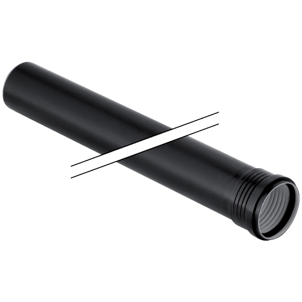 [390.304.14.1] Geberit PP buis zwart 75mm 1m