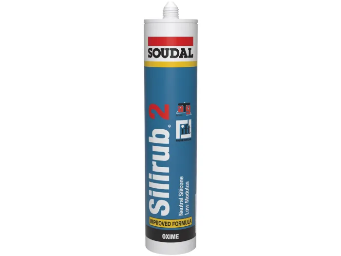 [102392] Soudal Silirub 2 Siliconenkit Wit 300ml