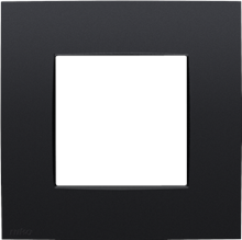 Niko enkelvoudige afdekplaat - Intense matt black coated