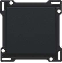 [161-61105] Niko afwerkingsset enkele drukknop - black coated