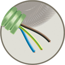 [HF3G25] Green flex 3G2.5mm² Rol 100m