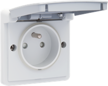 [700-36600] Niko Hydro stopcontact 16 A/250 - grijs