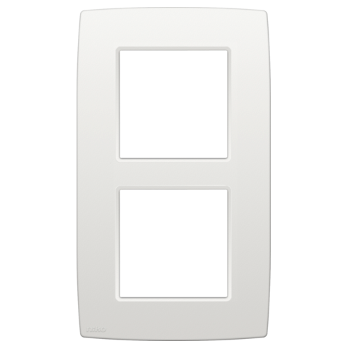[101-76200] Niko tweevoudige afdekplaat verticaal 60mm - Original wit