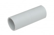 [U408] Mof voor rechte pvc buis 20mm - licht grijs 7035 100st