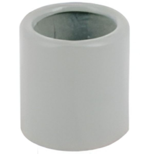 [EC16] Ingang voor rechte pvc buis 16mm - licht grijs 7035 100st/doos