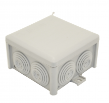 [J80B] JSL BOX LINE kabeldoos met nippel m25 - IP66 83x83x50 grijs