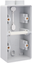 [700-84202] Niko Hydro tweevoudige opbouwdoos verticaal 2x M20 ingangen voor 2 functie - grijs
