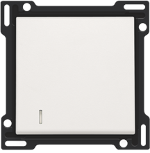 [101-60005] Niko afwerkingsset enkele drukknop met lens - wit