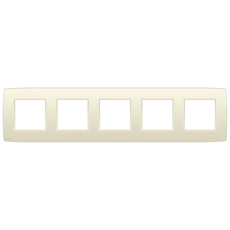 [100-76005] Niko vijfvoudige afdekplaat met 71 mm centerafstand Original cream