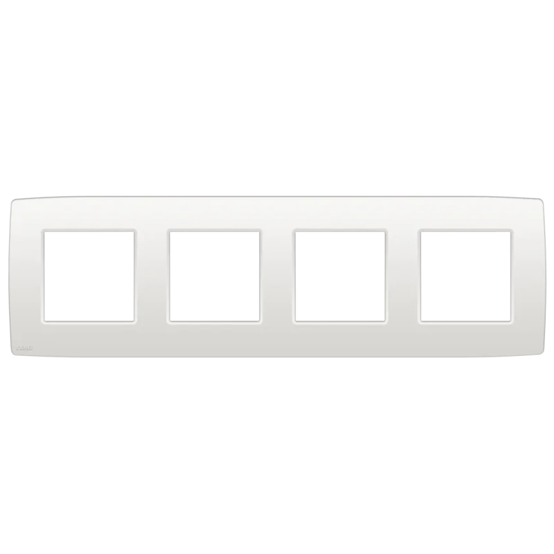 Niko viervoudige afdekplaat met 71 mm centerafstand Original wit