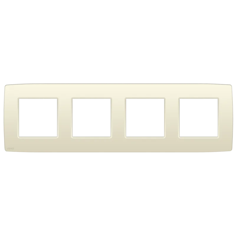 [100-76400] Niko viervoudige afdekplaat met 71 mm centerafstand Original cream