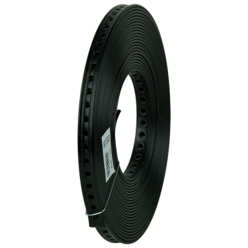 [FG017207419085] Gaatjesband recht 10m 19x0,8 Geplastificeerd