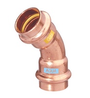 Aquagas bocht 45° pers x pers 28