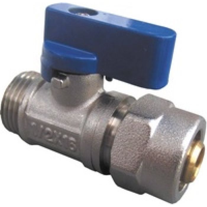 [VCB1216_OR] Collector kraan met o-ring 1/2 x 16 blauw