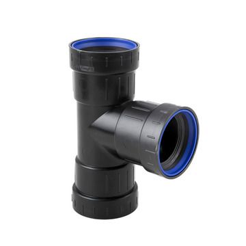 [20056465] PP+ T-stuk zwart 90mm 87° 3M